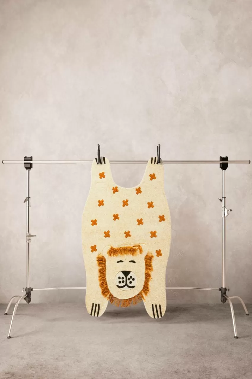 Barnmattor | Barnmattor*Jotex SLEEPING LION Bomullsmatta 90x150 Cm Beige