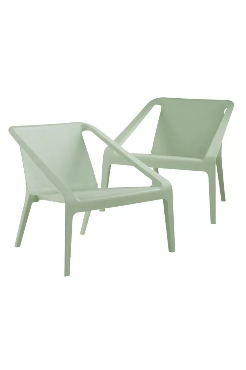 Utestolar & Utepallar | Utemöbler*Jotex SLÖINGE Loungestol 2-pack Mint