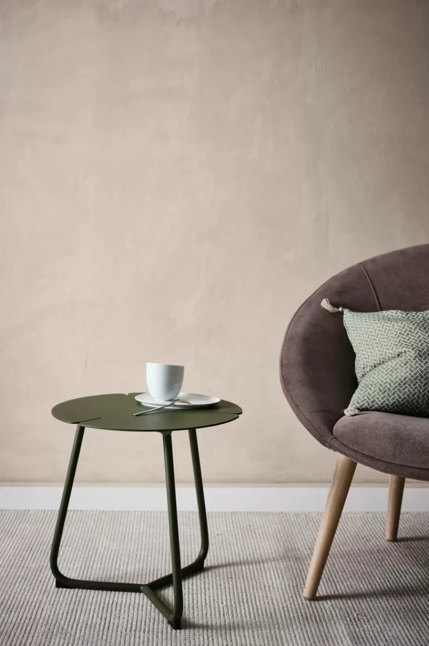 Utebord | Utemöbler*Jotex SOLLER Sidobord ø 45 Cm Armygrön