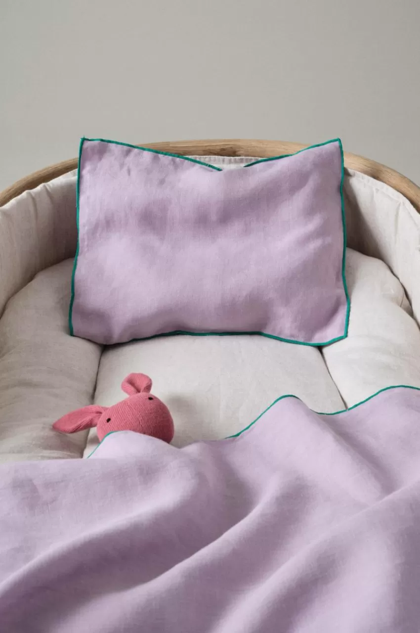 Barnsängkläder*Jotex STICH MINI örngott 35x28 Cm Orkidélila
