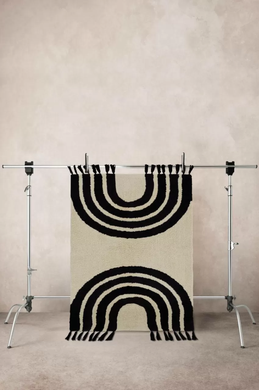 Barnmattor | Barnmattor*Jotex SUNITA Bomullsmatta Beige/svart