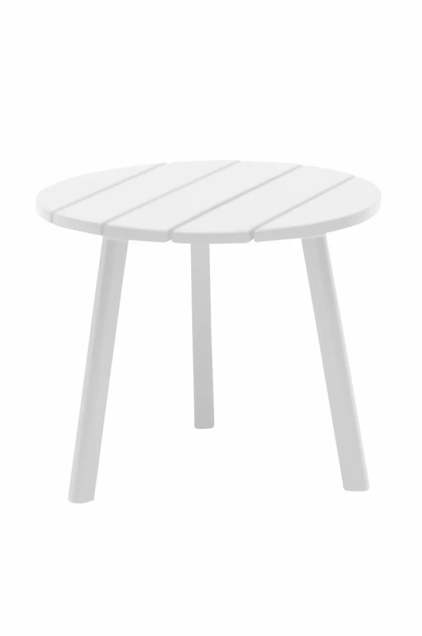 Utebord | Utemöbler*Jotex TENNESSEE Sidobord ø 50 Cm Vit