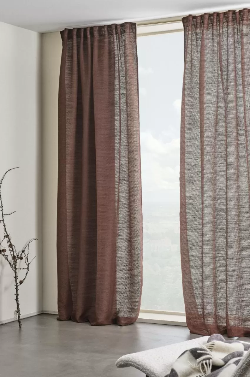 Multifunktionsgardiner*Jotex TESS Multifunktionsgardin 2-pack Chokladbrun