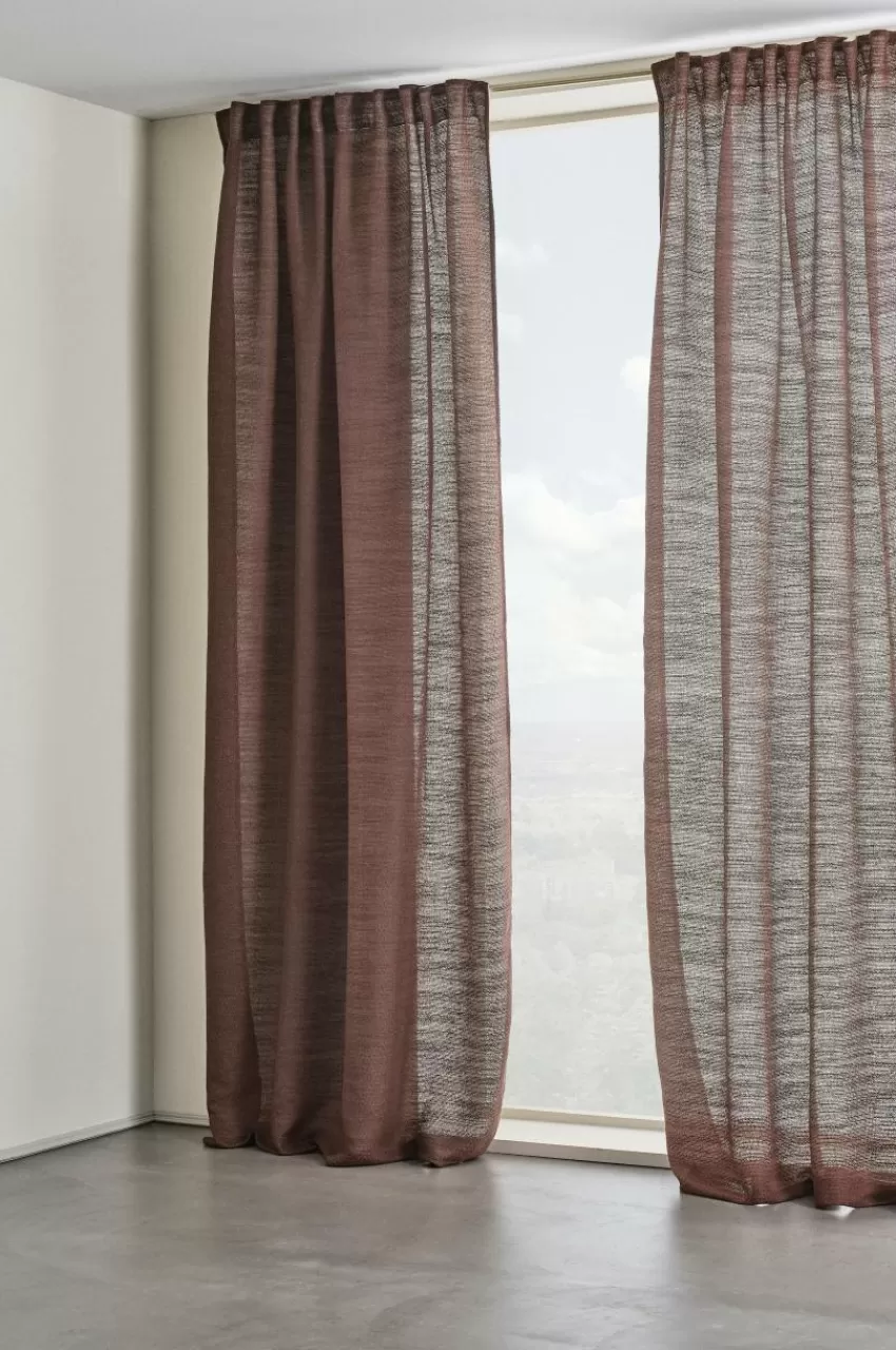 Multifunktionsgardiner*Jotex TESS Multifunktionsgardin 2-pack Chokladbrun