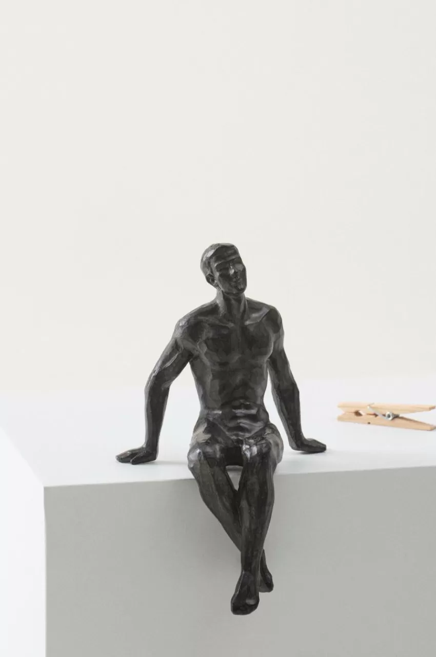 Prydnadssaker*Jotex THINKER Dekorationsfigur Svart/brons