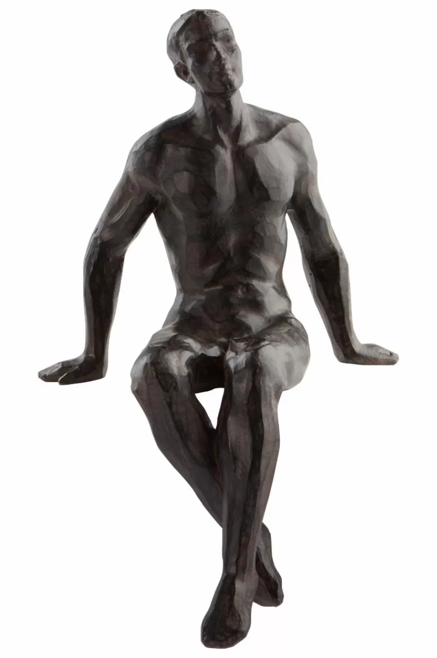 Prydnadssaker*Jotex THINKER Dekorationsfigur Svart/brons