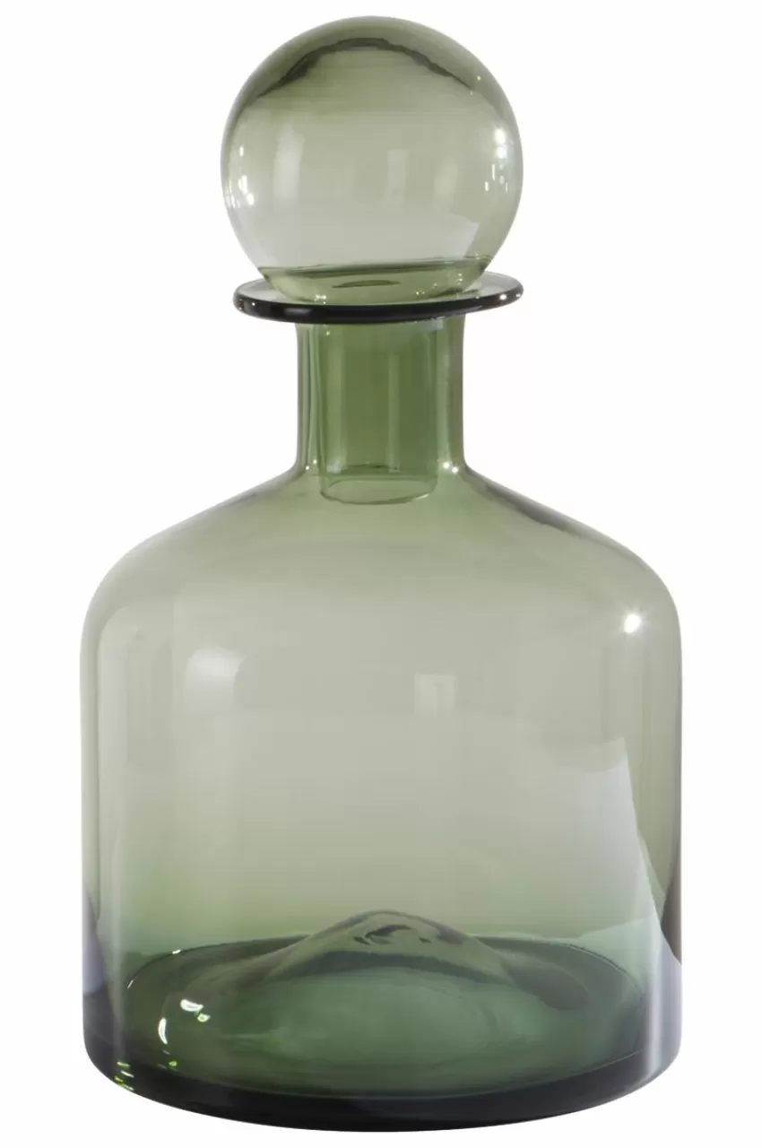 Vaser | Prydnadssaker*Jotex THOR Glasvas - Höjd 37,5 Cm Grågrön