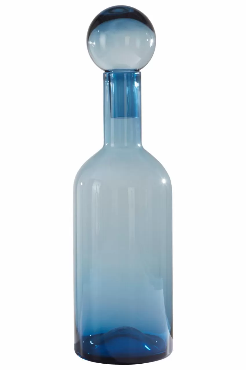 Vaser | Prydnadssaker*Jotex THOR Glasvas - Höjd 55,5 Cm Blågrå