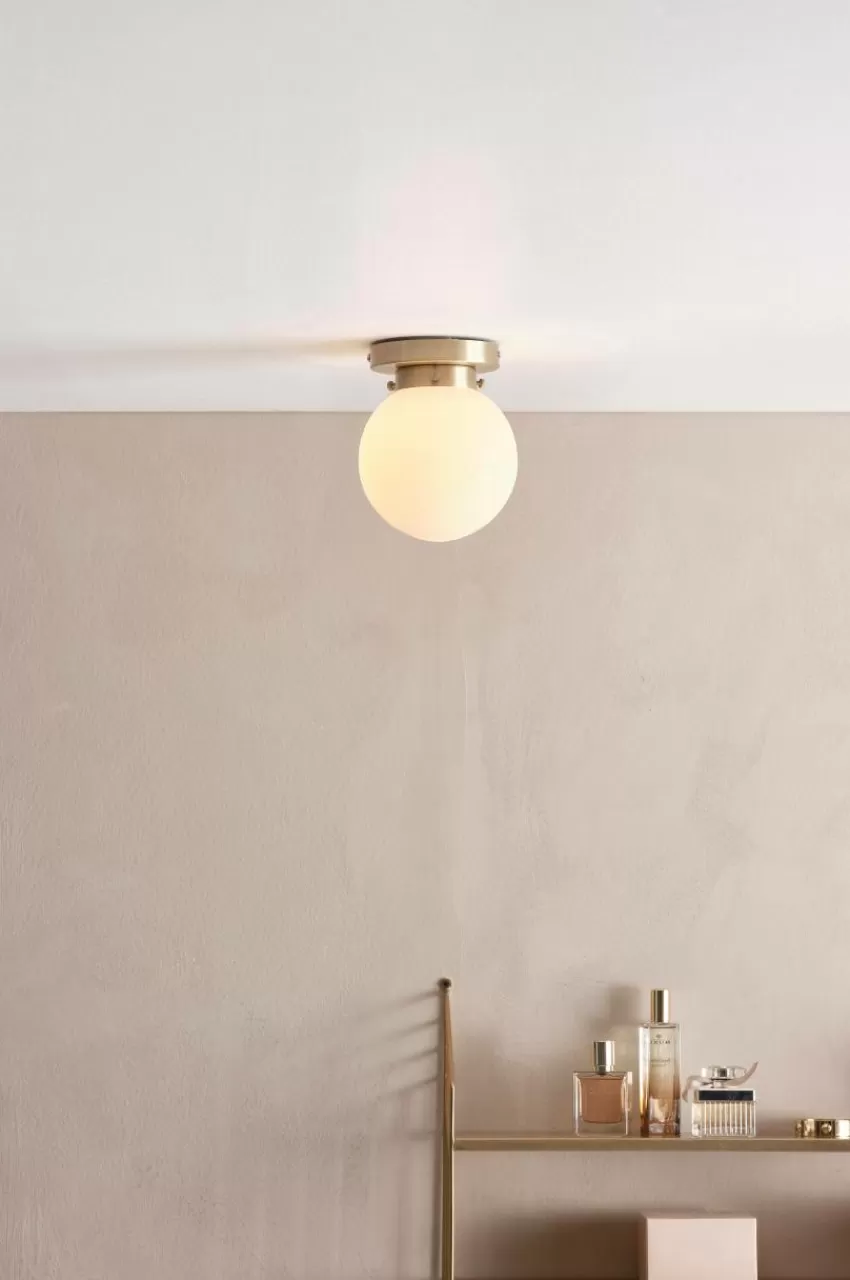 Vägglampor | Taklampor*Jotex TINK WHITE Taklampa Vit/mässing