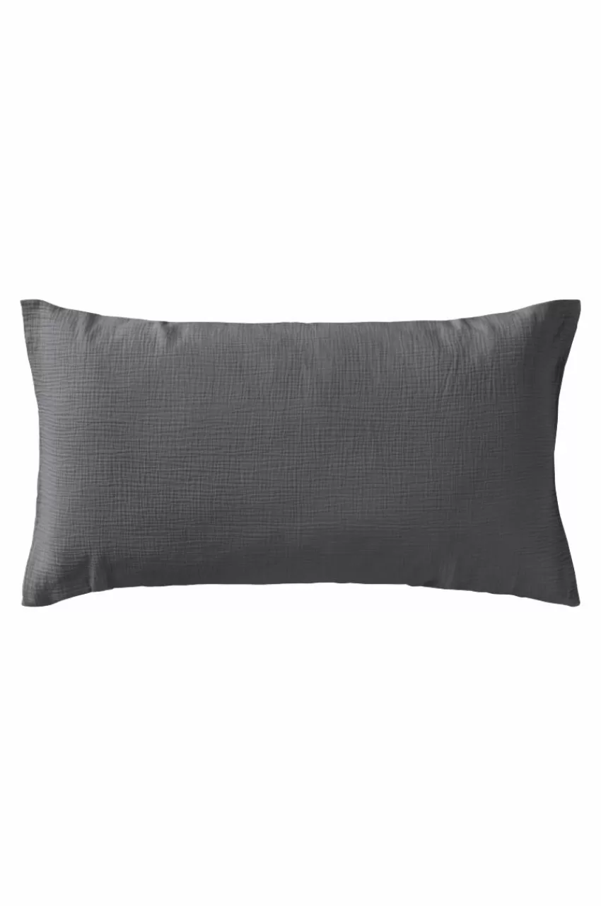 Örngott*Jotex TOM örngott 90x50 Cm - Ekologisk Mörk mullvadsgrå