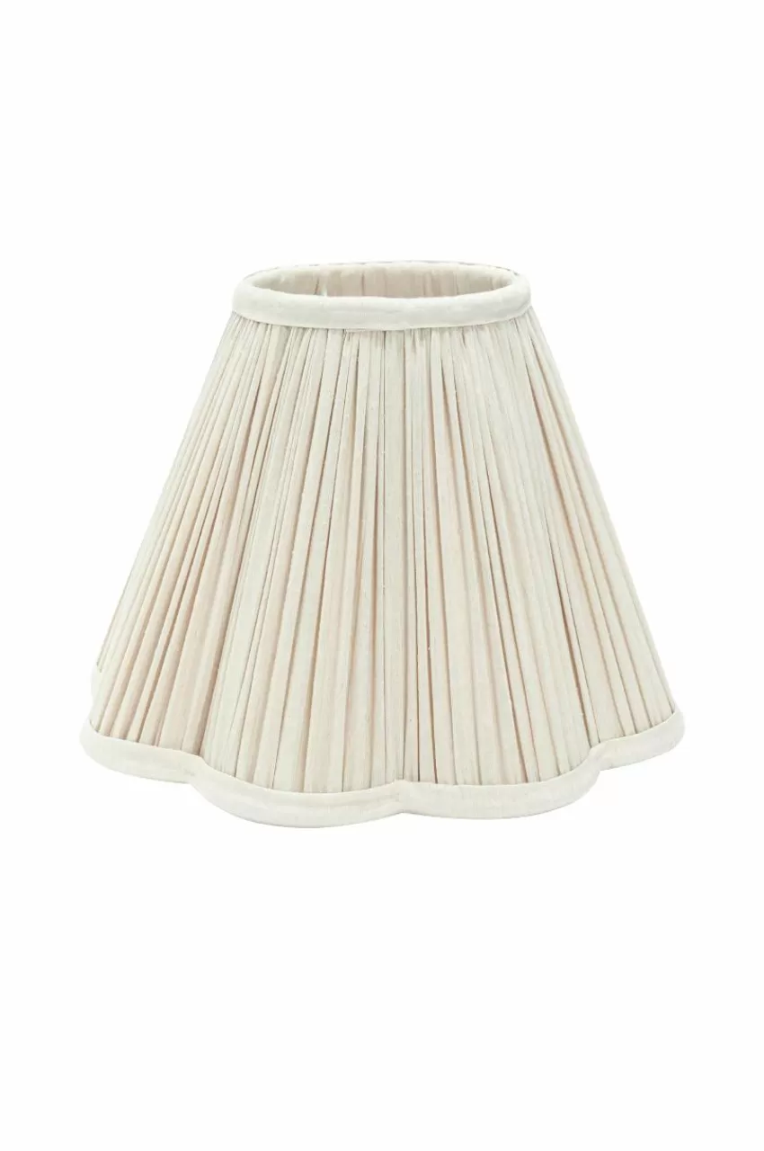 Lampskärmar*Jotex Toppringskärm Siv Plissé 30 Cm Ivory