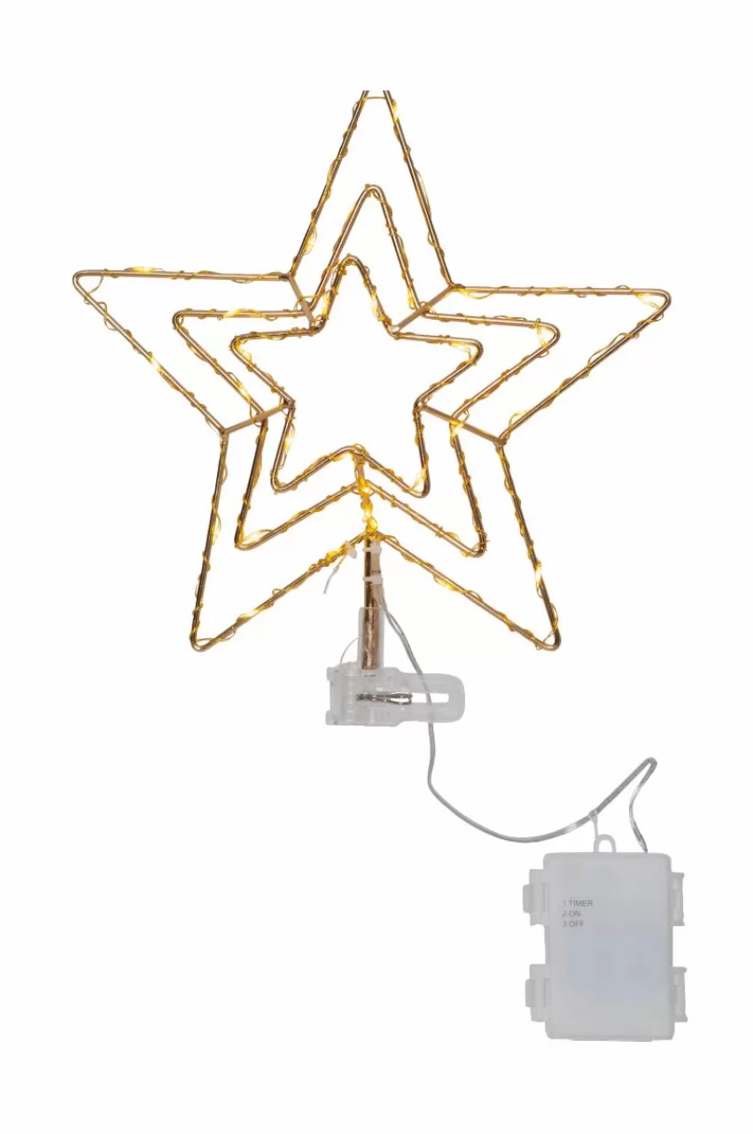 Julbelysning | Juldekoration*Jotex Toppstjarna Topsy Brass