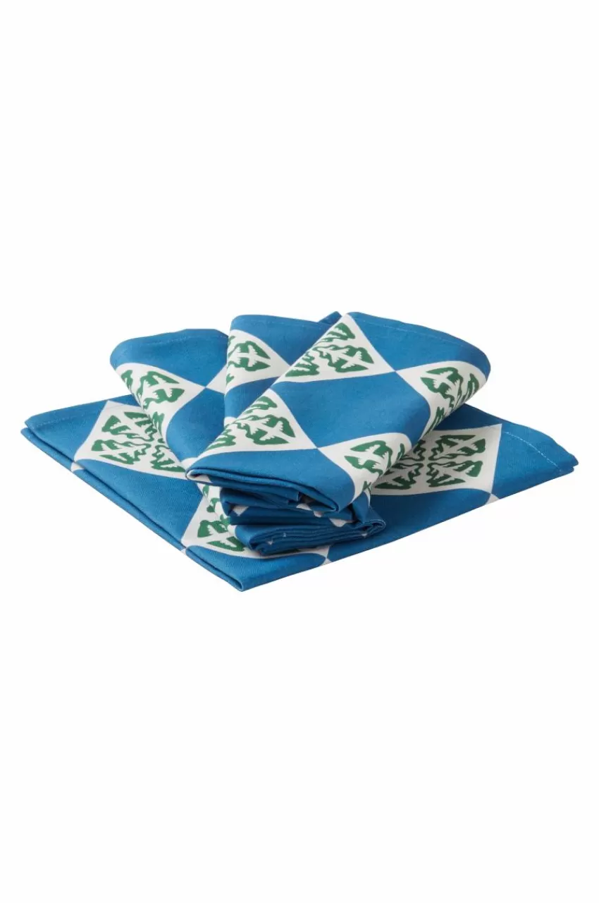 Servetter | Juldukning*Jotex TREELINE Servett 4-pack Blå/grön