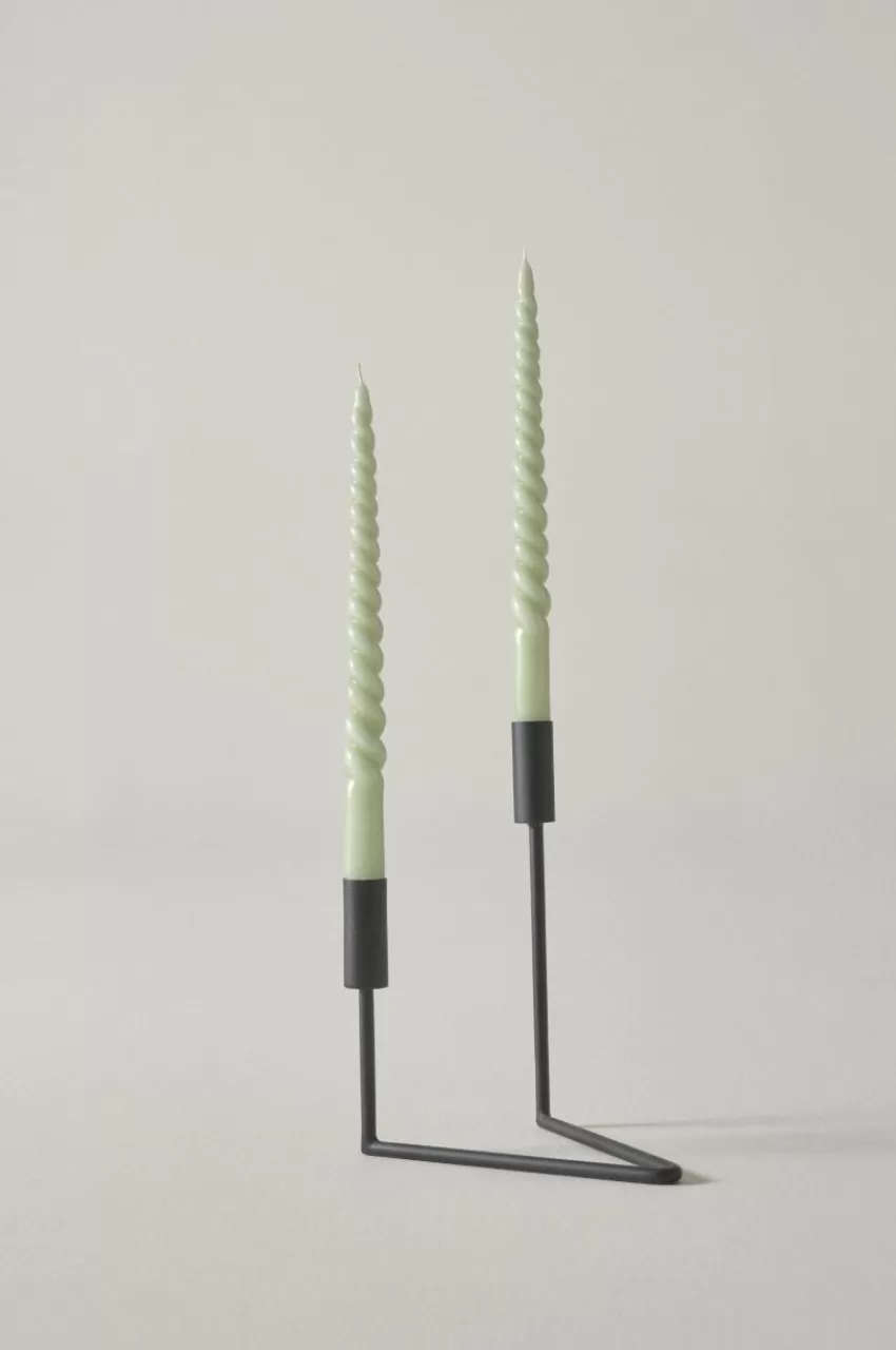 Ljus | Juldekoration*Jotex TWISTER Ljus 2-pack Vårgrön