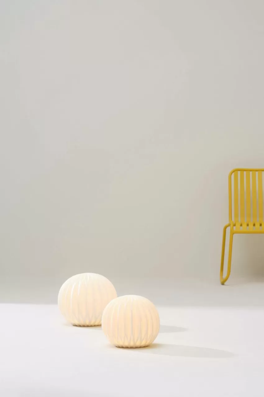 Utebelysning | Utebelysning*Jotex Utomhusdekoration Sandy Globe 25 Cm Vit