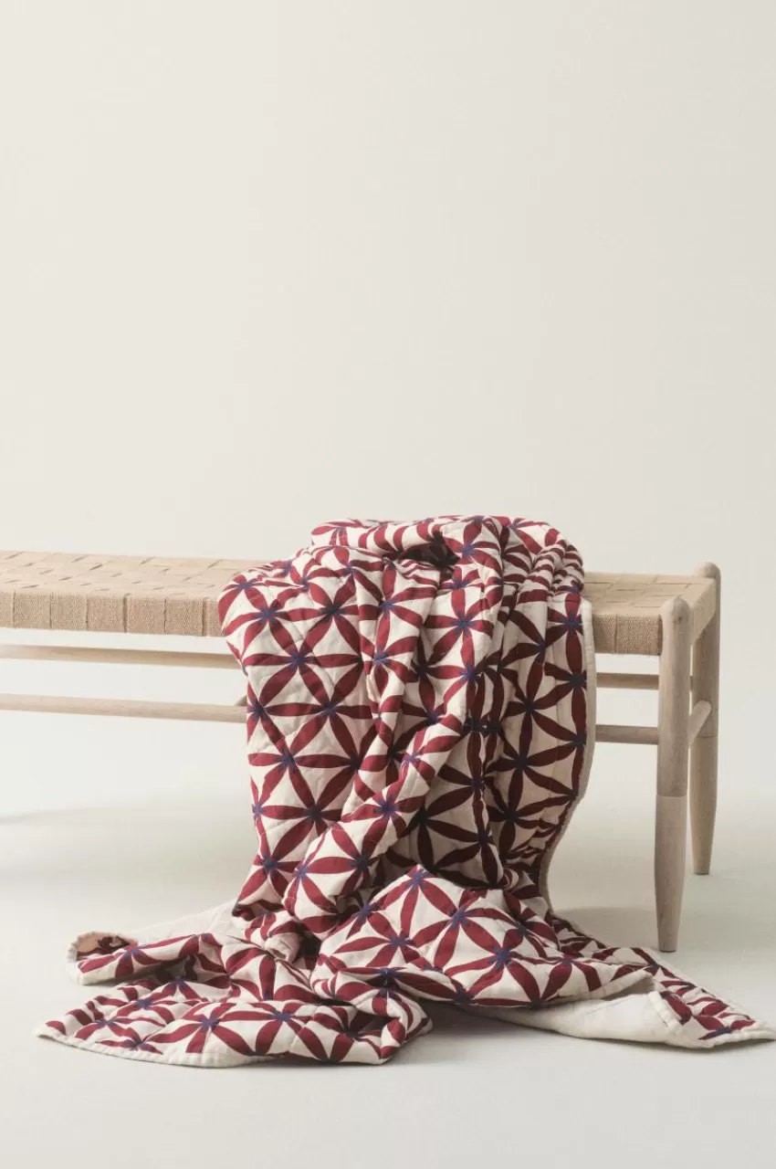 Plädar & Filtar | Julkuddar & Julplädar*Jotex VALERIA Pläd Röd/beige
