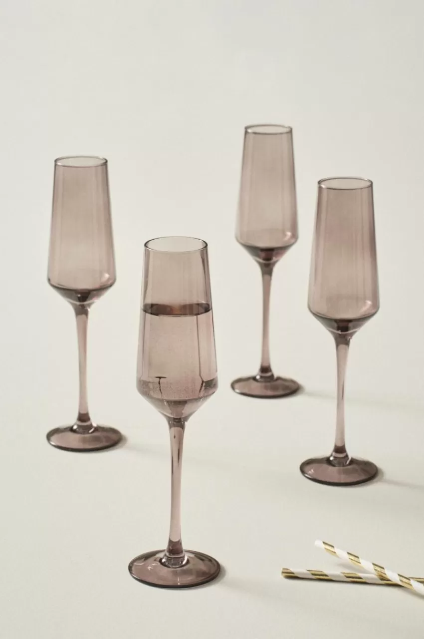Glas*Jotex VANNA Champagneglas 4-pack Mörkgrå