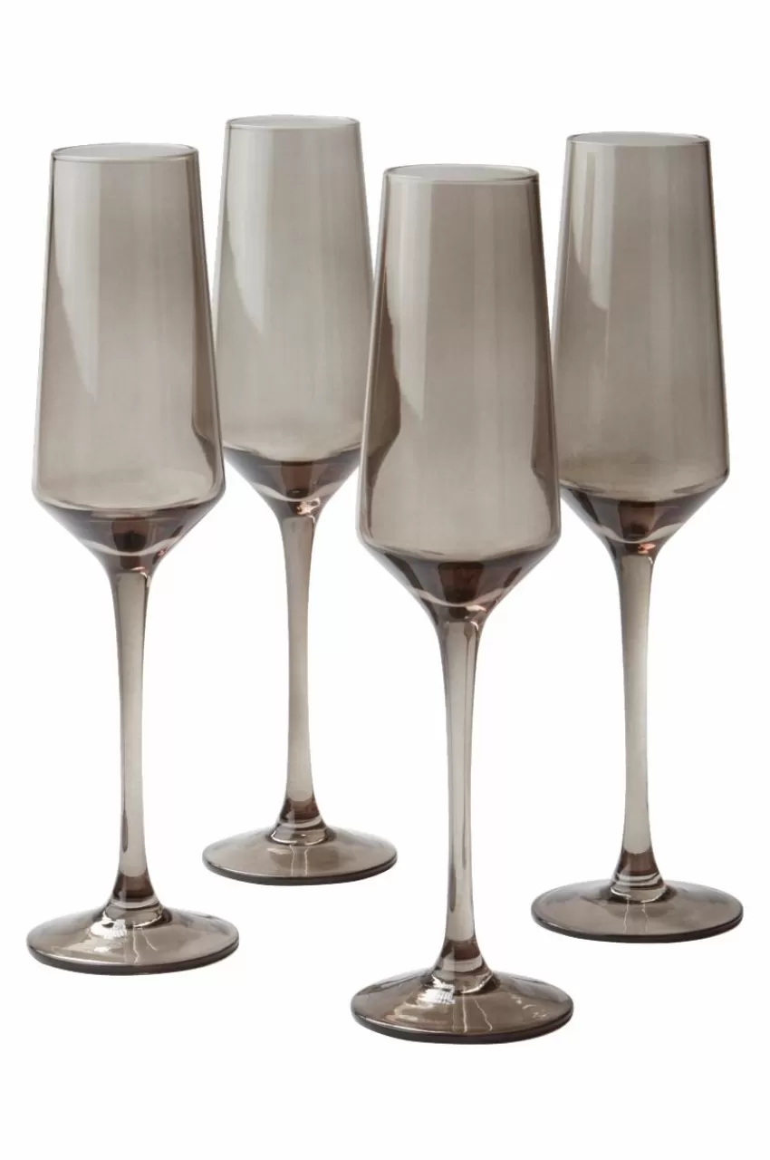 Glas*Jotex VANNA Champagneglas 4-pack Mörkgrå