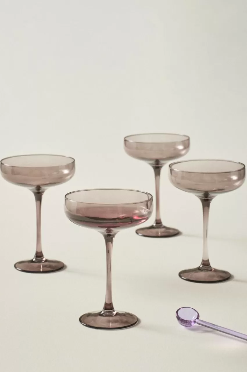 Glas*Jotex VANNA Cocktailglas 4-pack Mörkgrå