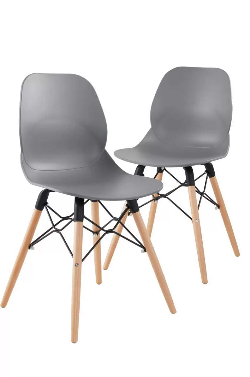 Stolar*Jotex VARBERG Stol 2-pack Grå