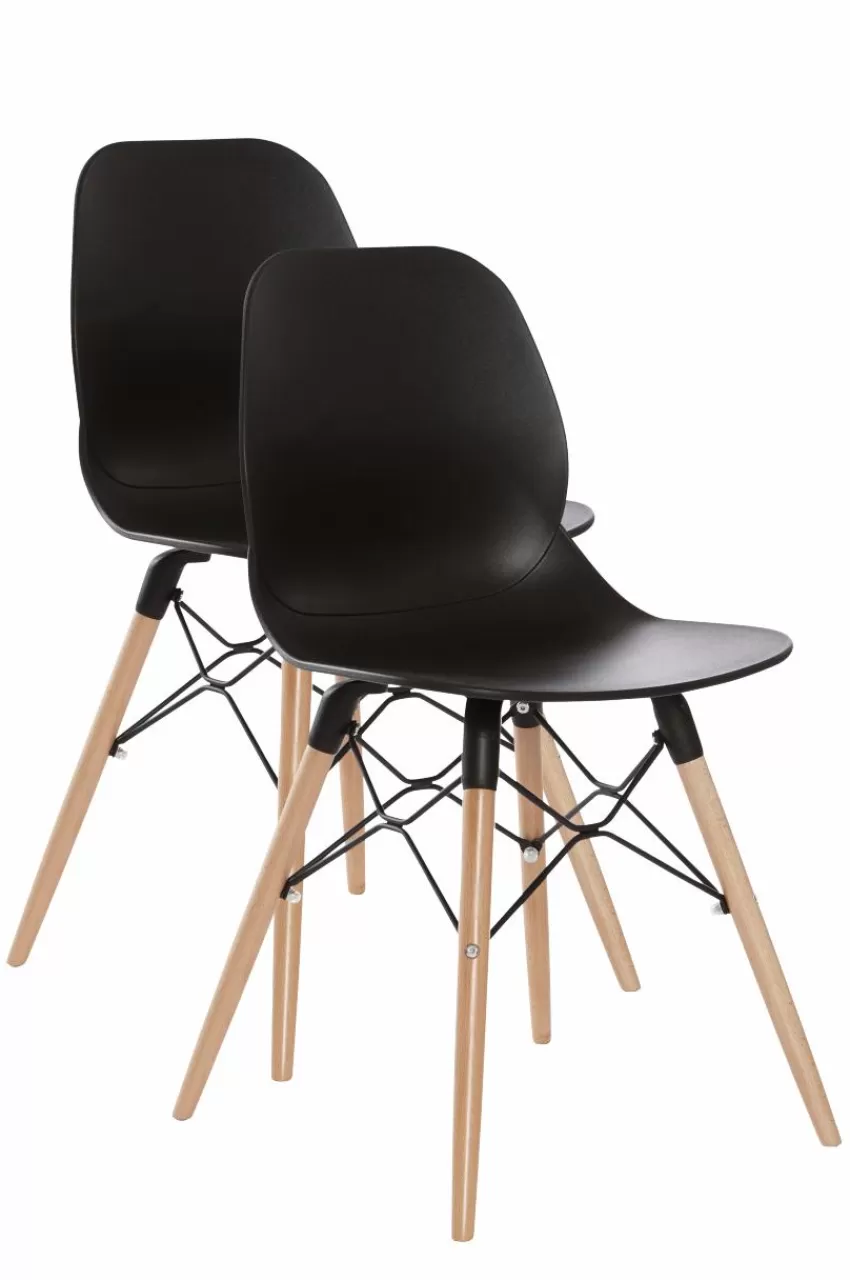 Stolar*Jotex VARBERG Stol 2-pack Svart