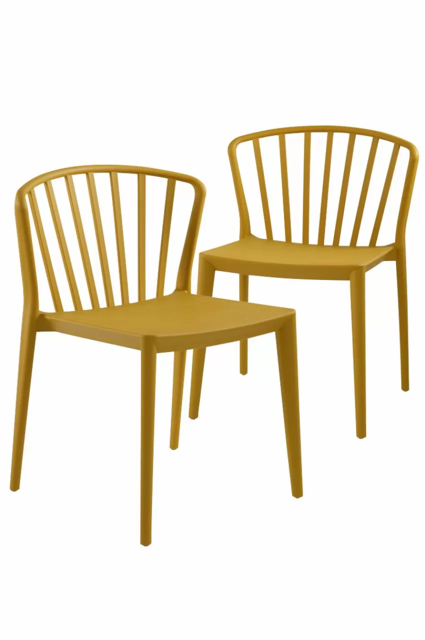 Utestolar & Utepallar | Utemöbler*Jotex VÄBY Utestol 2-pack Senap
