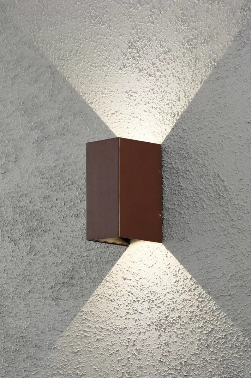 Utebelysning | Utebelysning*Jotex Vägglykta Cremona Höjd 17 Cm Rost