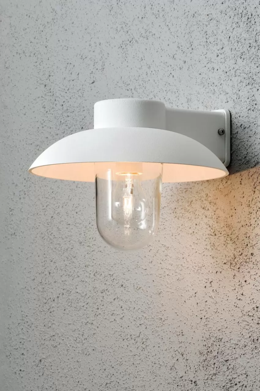 Utebelysning | Utebelysning*Jotex Vägglykta Mani Höjd 21 Cm Vit