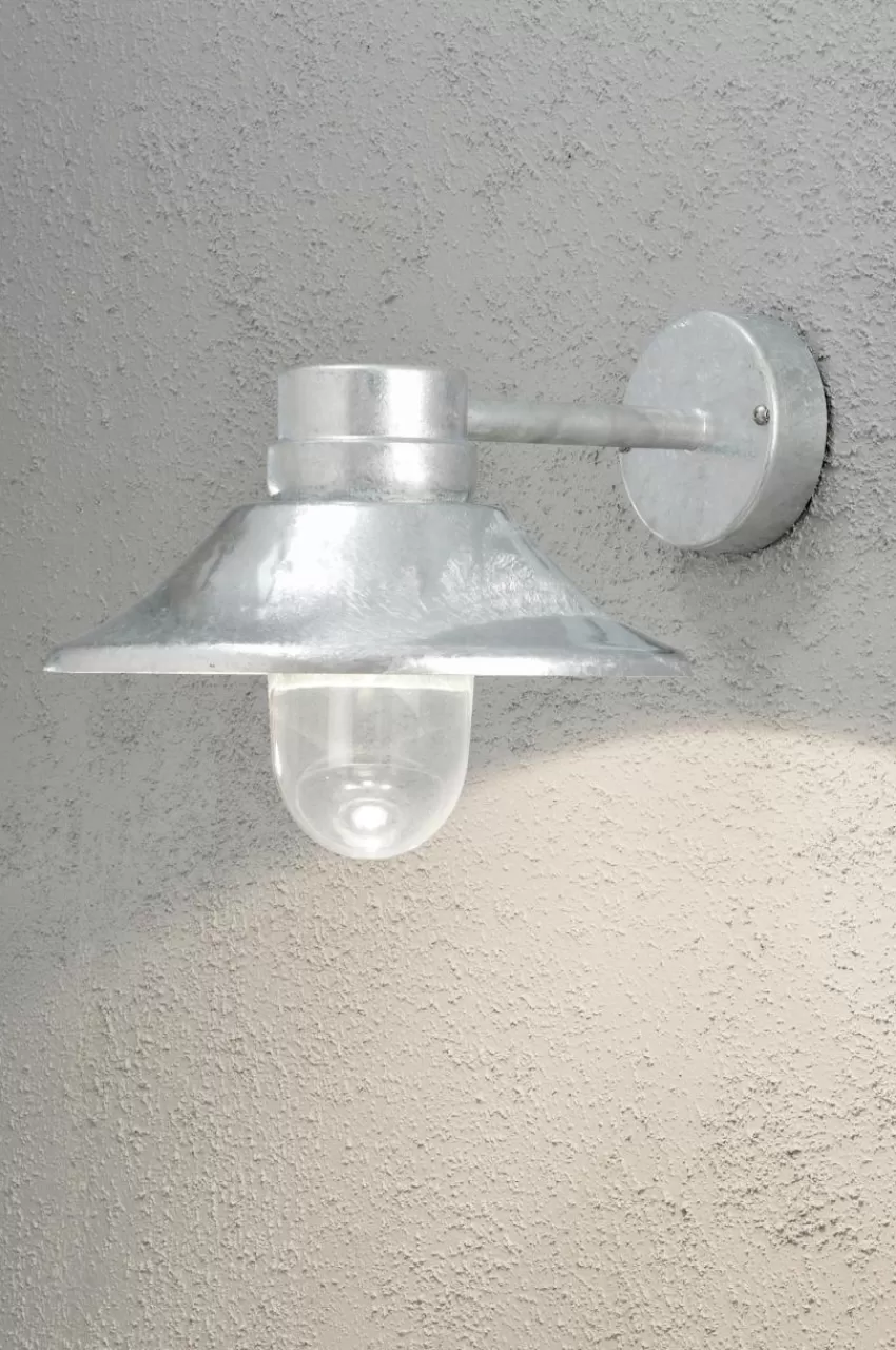 Utebelysning | Utebelysning*Jotex Vägglykta Vega Höjd 26,5 Cm Galvaniserad