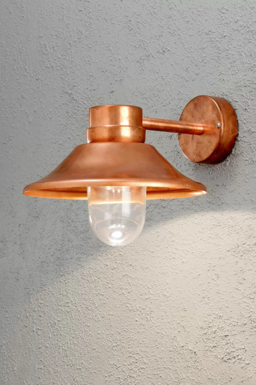 Utebelysning | Utebelysning*Jotex Vägglykta Vega Höjd 26,5 Cm Koppar
