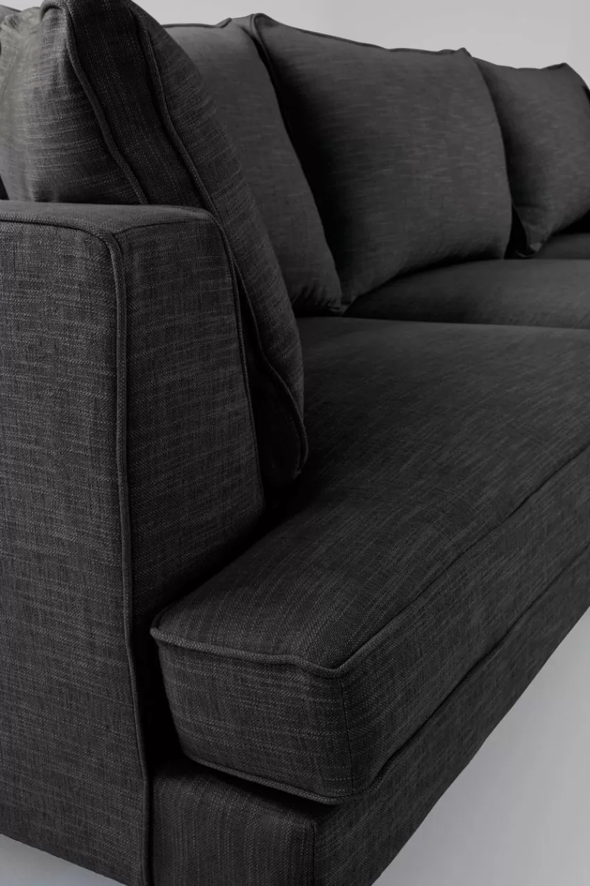 Soffor*Jotex VILLACH Soffa 3-sits Divan Höger Svart