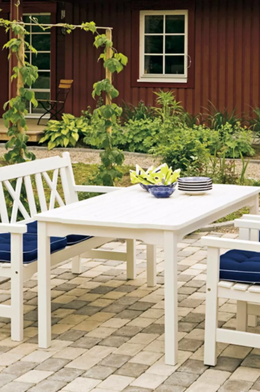 Utebord | Utemöbler*Jotex VISBY Bord 85x150 Cm Vit