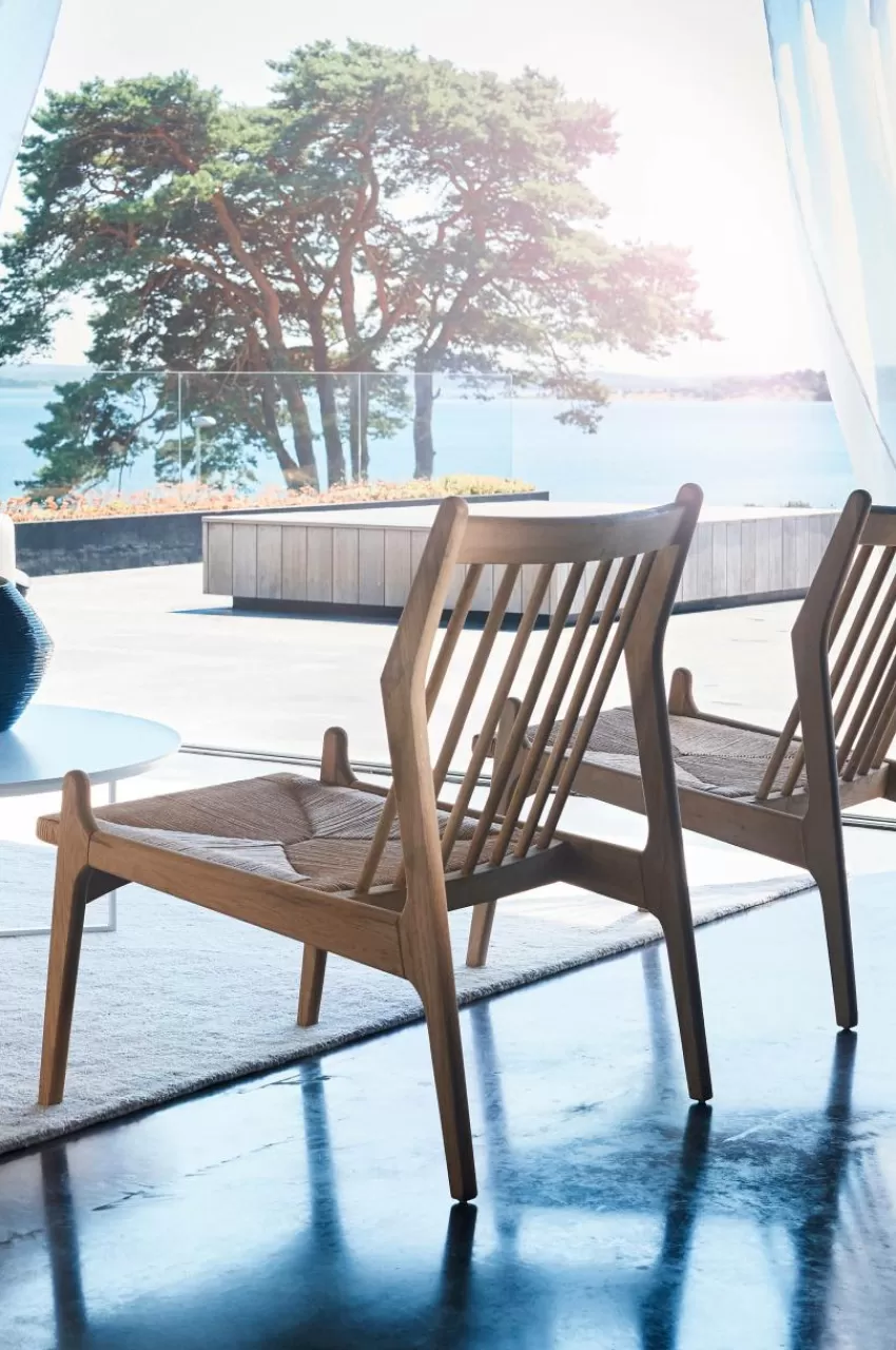 Stolar | Fåtöljer*Jotex VISBY Loungestol Vitsåpad ek