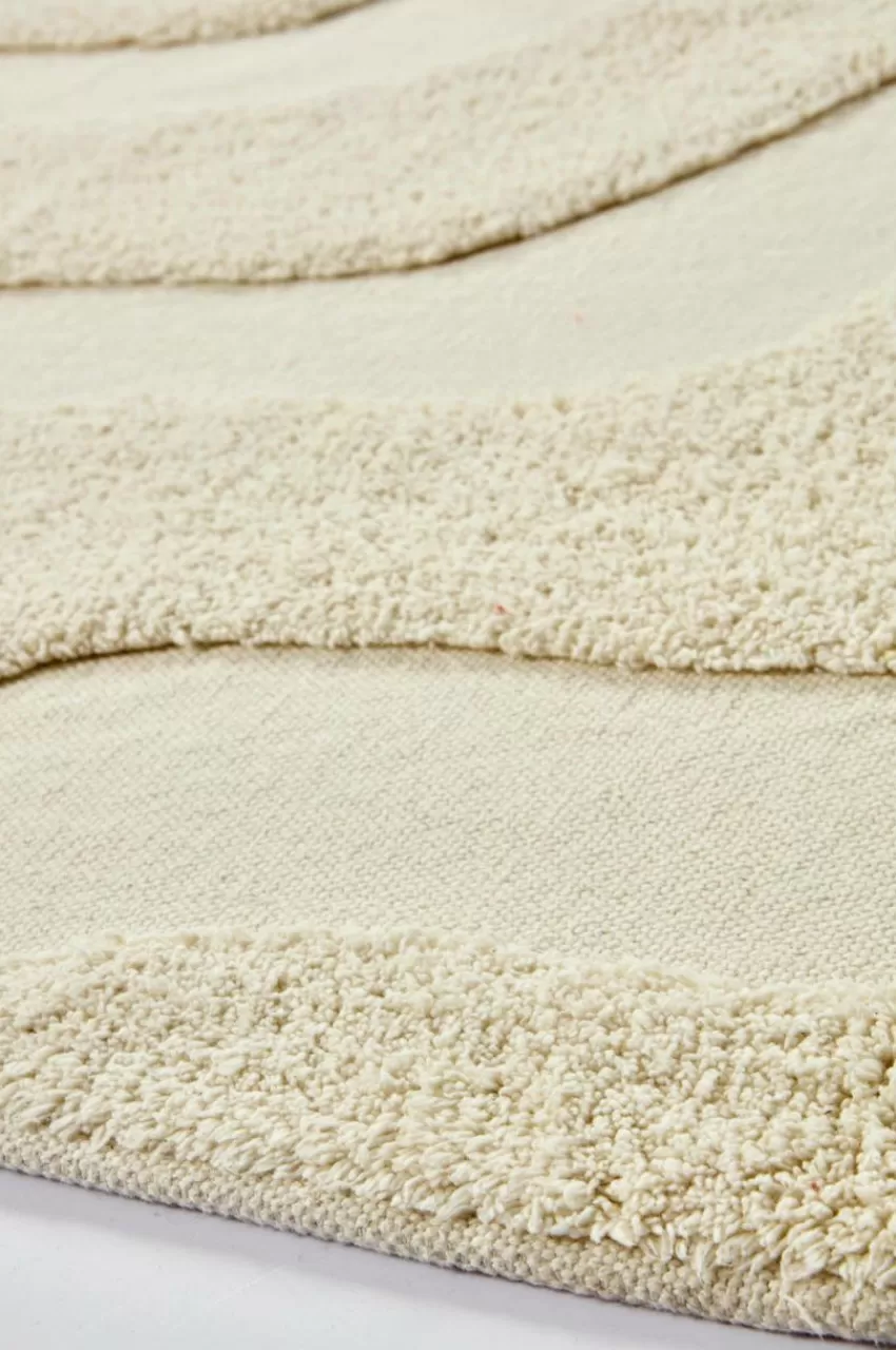 Bomulls- & Trasmattor | Barnmattor*Jotex WAVING Bomullsmatta Ekologisk 130x190 Cm Naturvit