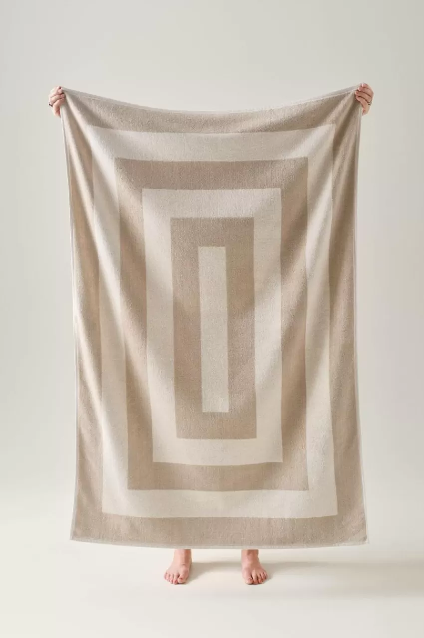 Badlakan*Jotex WILLIAM Badlakan 100x150 Cm Beige/vit