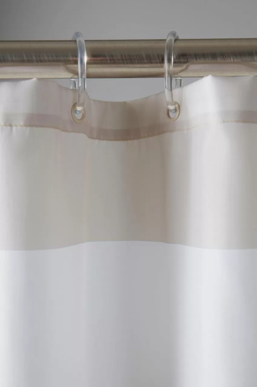 Duschdraperier*Jotex WILLIAM Duschdraperi Beige/vit