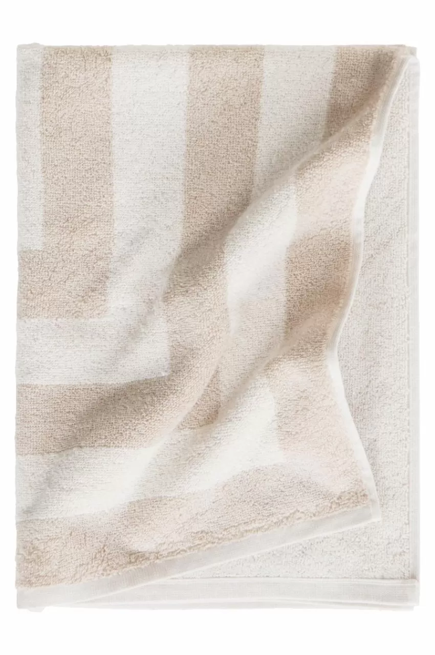 Handdukar*Jotex WILLIAM Handduk 50x70 Cm Beige/vit