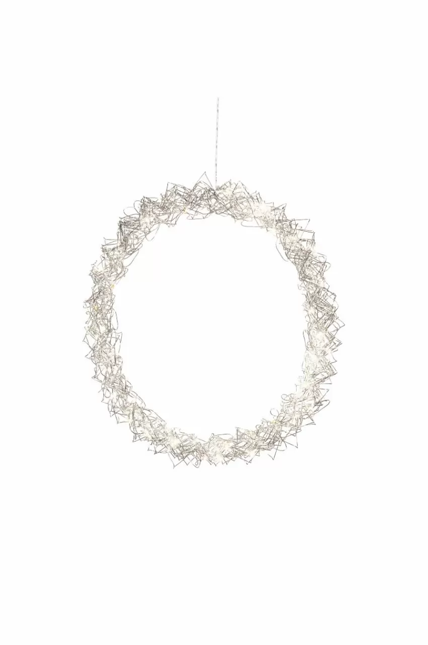 Julbelysning*Jotex WREATH Krans LED ø 45 Cm Silver