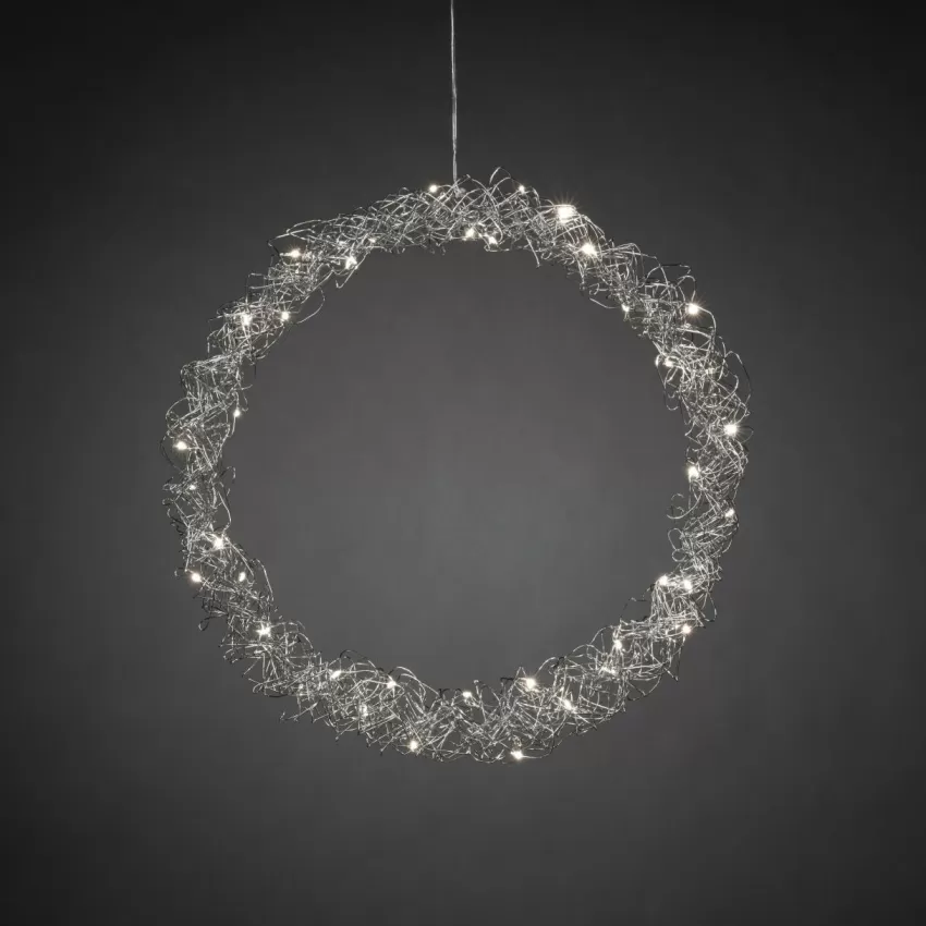 Julbelysning*Jotex WREATH Krans LED ø 45 Cm Silver