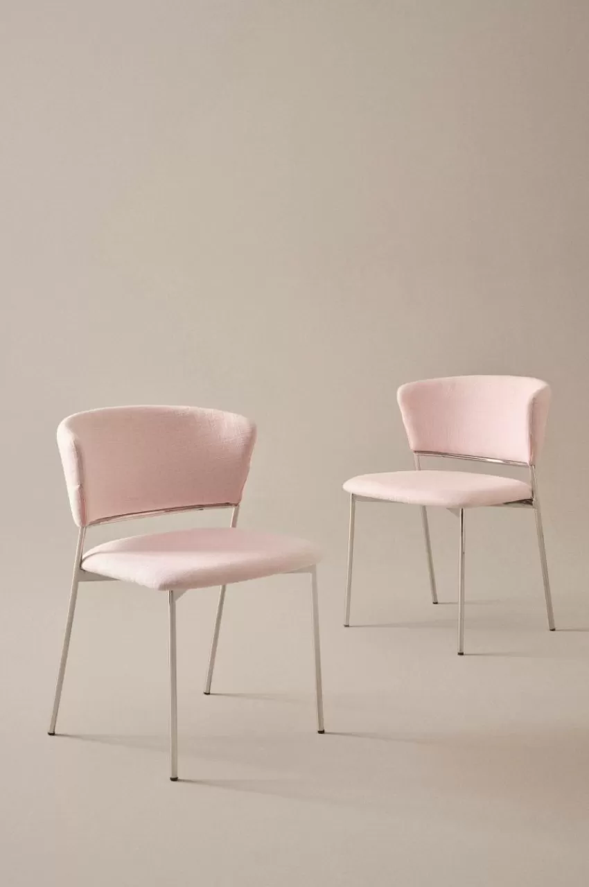 Stolar*Jotex YAKIMA Stol 2-pack Ljusrosa