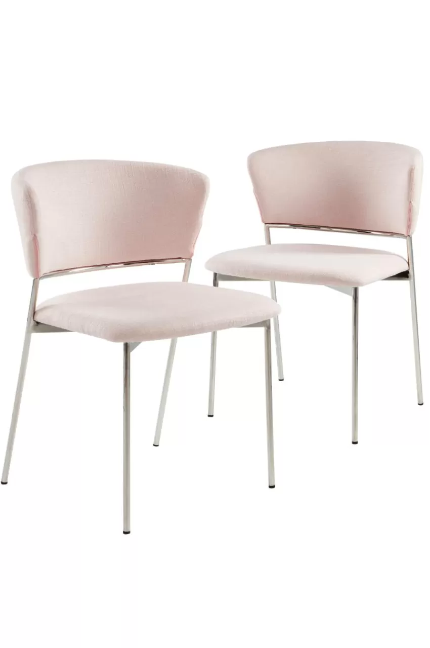 Stolar*Jotex YAKIMA Stol 2-pack Ljusrosa