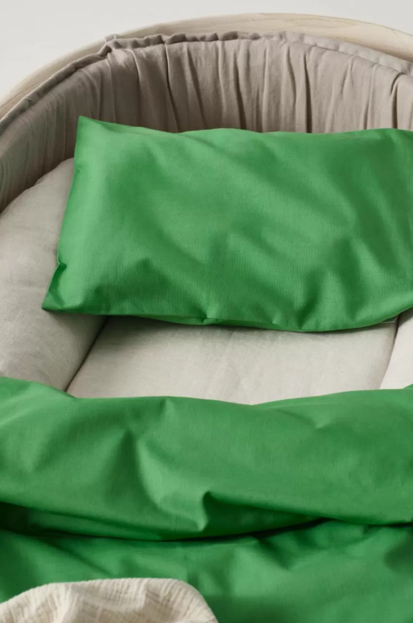 Barnsängkläder*Jotex ZACK BABY Påslakanset Vagn/vagga - Ekologisk Grön