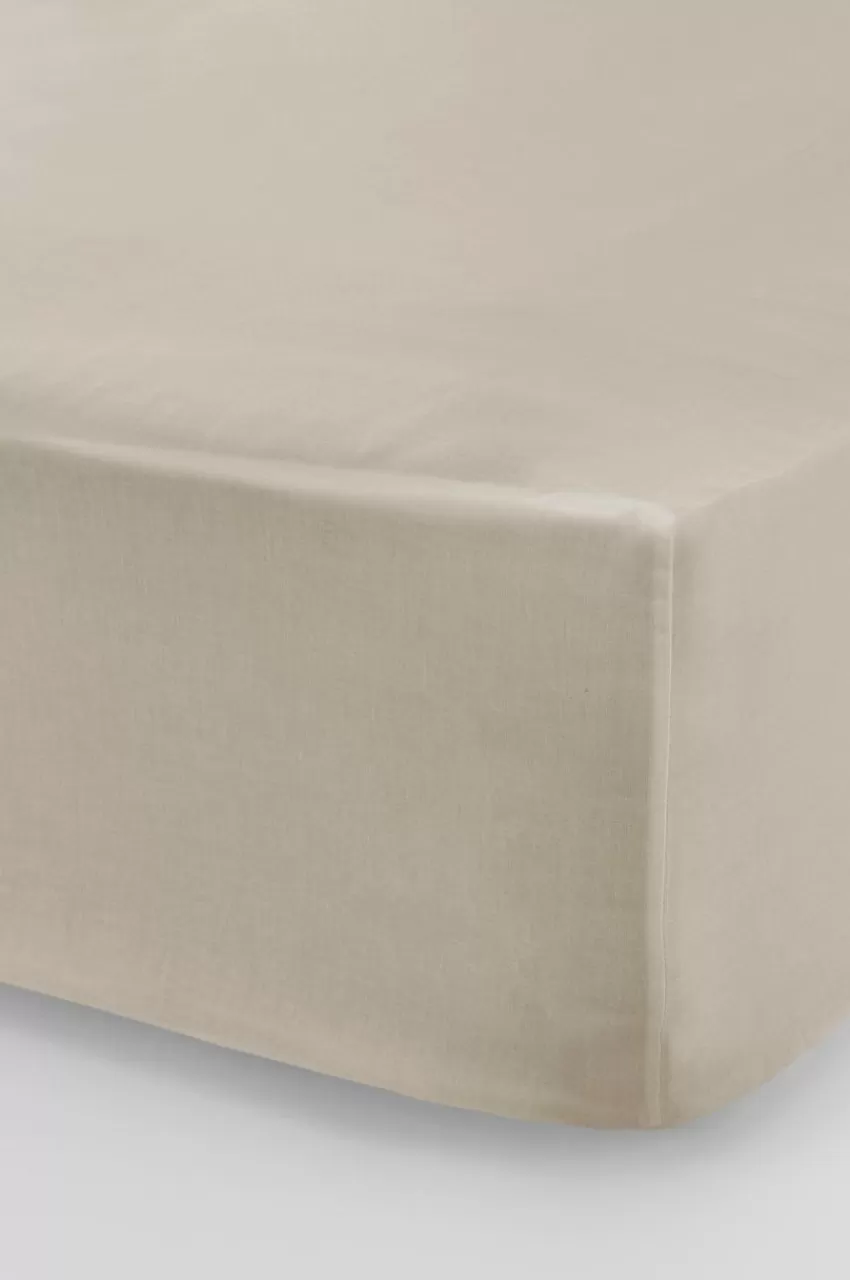 Dra-På-Lakan*Jotex ZACK Dra-på-lakan, Hög Madrass - Ekologisk Beige