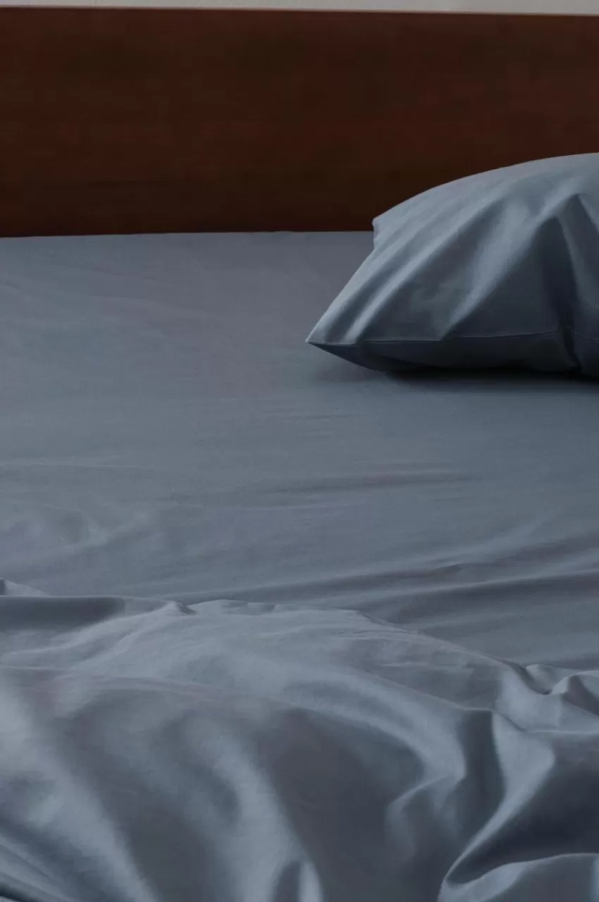 Dra-På-Lakan*Jotex ZACK PERCALE Dra-på-lakan - Ekologisk Åskblå