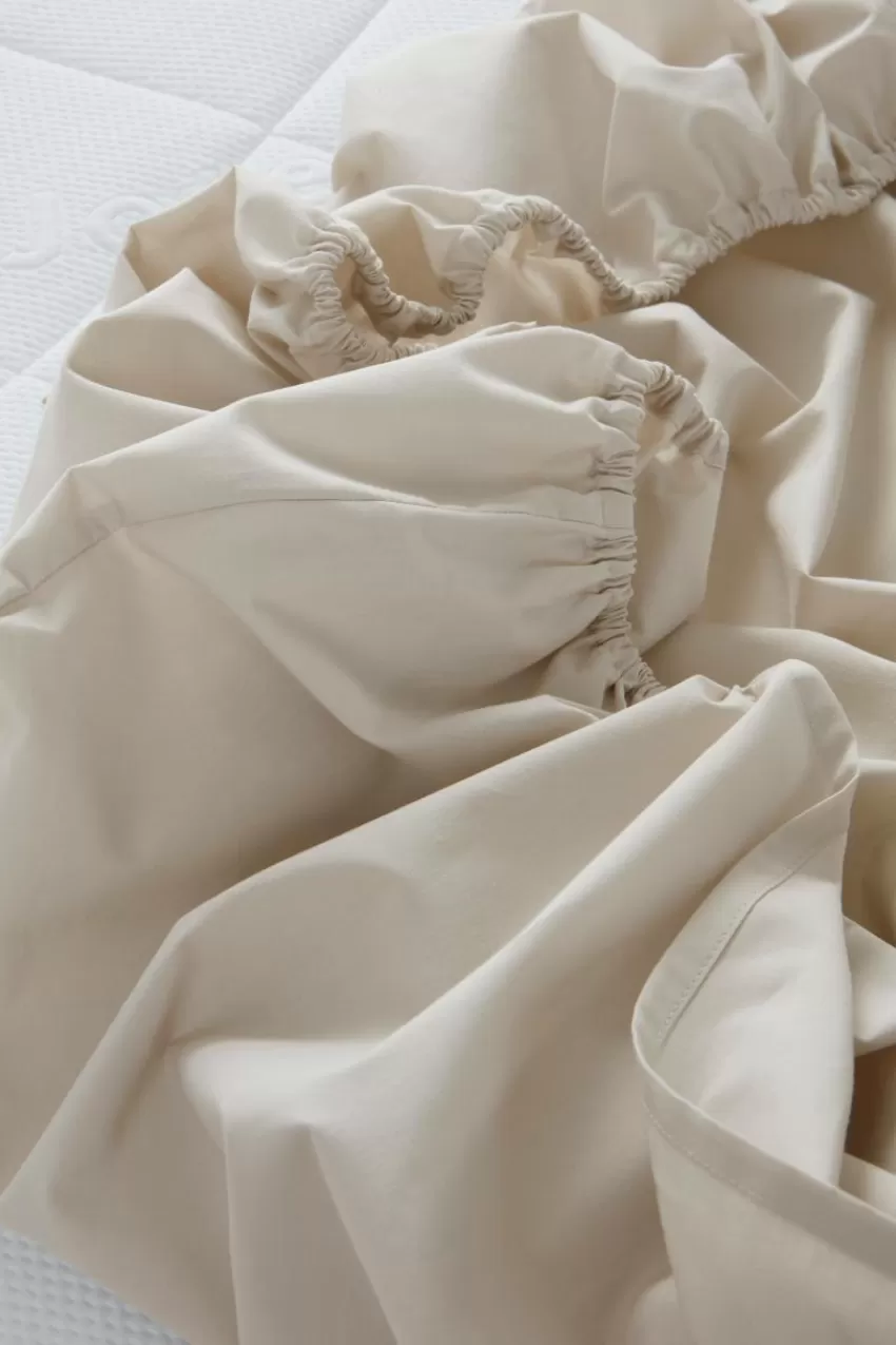 Dra-På-Lakan*Jotex ZACK PERCALE Dra-på-lakan - Ekologisk Ljusbeige
