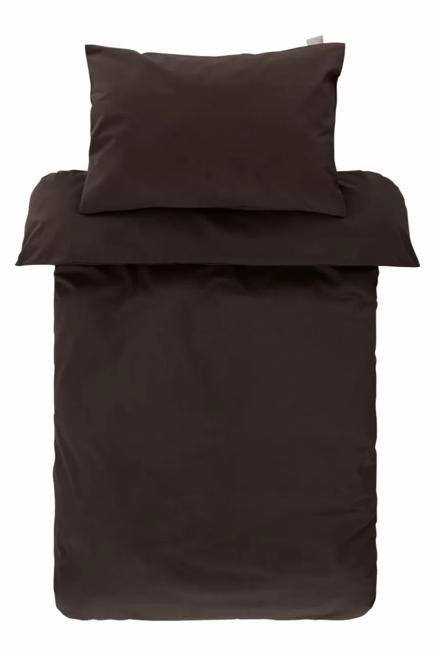 Barnsängkläder*Jotex ZACK PERCALE MINI Påslakanset Spjälsäng - Ekologisk Choklad