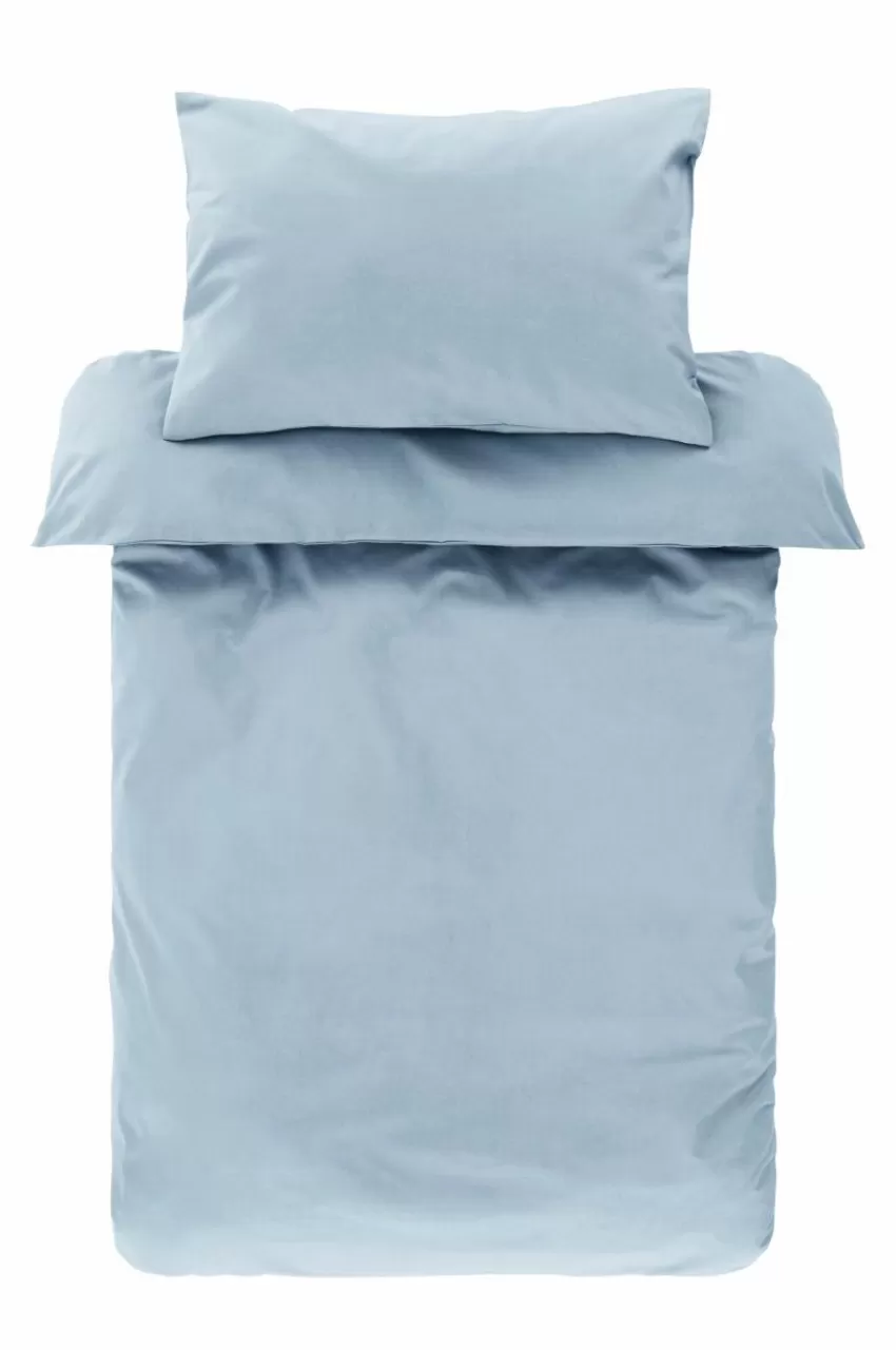 Barnsängkläder*Jotex ZACK PERCALE MINI Påslakanset Spjälsäng - Ekologisk Dimblå