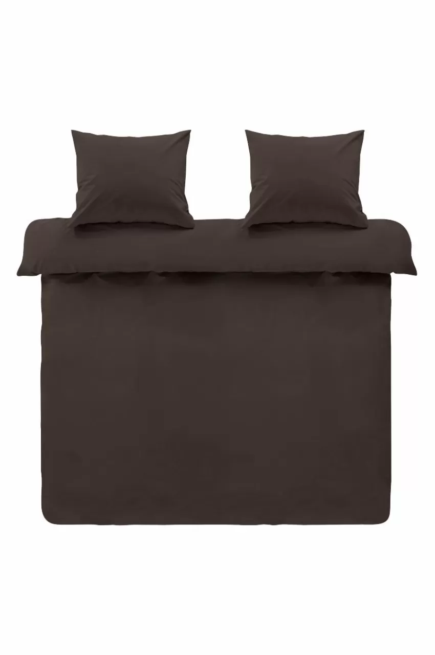 Påslakanset*Jotex ZACK PERCALE Påslakanset Dubbelsäng Ekologisk Choklad