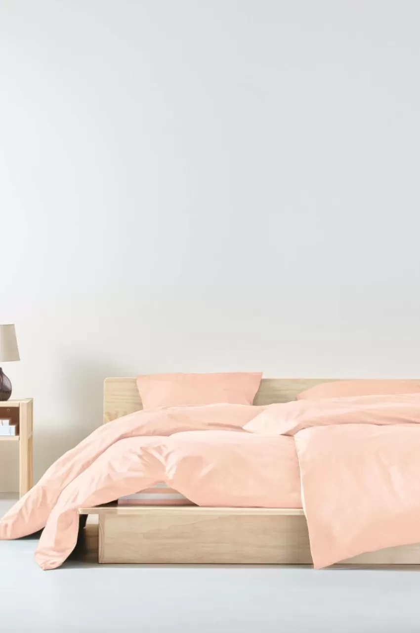 Påslakanset*Jotex ZACK PERCALE Påslakanset Enkelsäng - Ekologisk Blek persika
