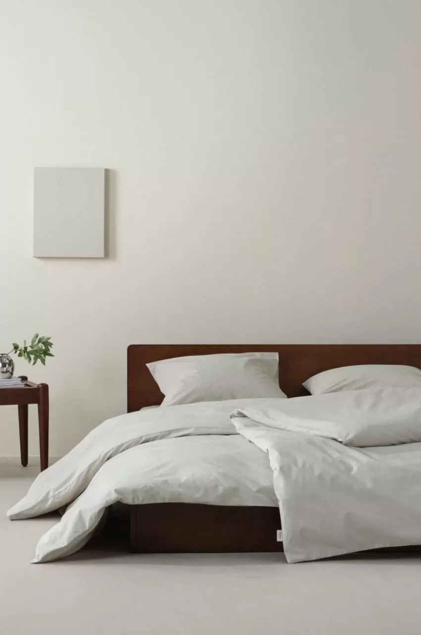 Påslakanset*Jotex ZACK PERCALE Påslakanset Enkelsäng - Ekologisk Ljusbeige